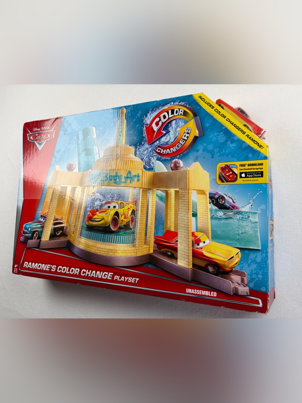 NWT Ramone’s Color Chance Playset - Open Box - Color Changers Disney Pixar
